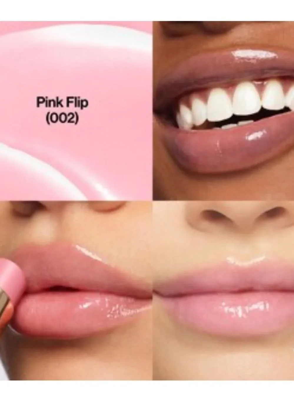 🦋 5-$25 Revlon Pink Flip 02 Super Lustrous Glass Shine Balm New Full Size
